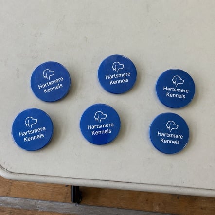 Campaign buttons with logo printing